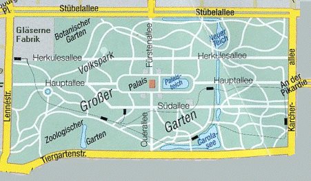 Karte: Großer Garten, Dresden